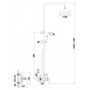 Душевая стойка Lemark Brava LM4760G