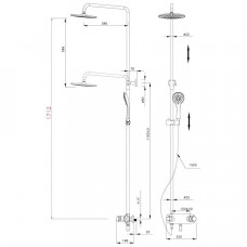 Душевая система Lemark Wing LM5362C