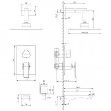 Душевая система Lemark Contest LM5822CW