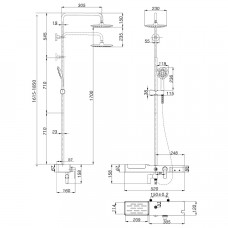 Смеситель для ванны Lemark Tropic LM7007C, хром/белый