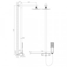 Душевая система Lemark Tropic LM7001C