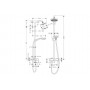 Душевая система Hansgrohe Croma 100 Showerpipe 27154000