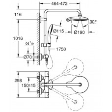 Душевая система Grohe Euphoria System 26186000