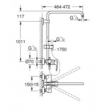 Душевая стойка GROHE  Euphoria System 26240000