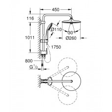 Душевая стойка GROHE  Euphoria System 27421002