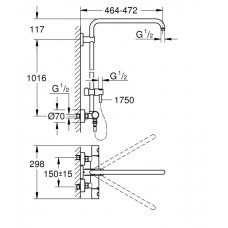 Душевая стойка GROHE  Euphoria System 26241000