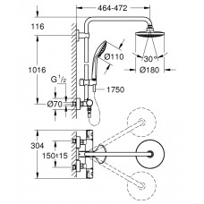 Душевая стойка GROHE Euphoria System 26418000