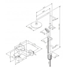 Душевая система Am.Pm X-Joy F40885A34