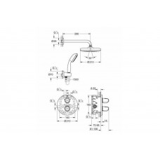 Душевой комплект GROHE Grohtherm 1000 34614001