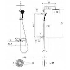 Душевая система Villeroy & Boch Embrace Plus TVS1082500461