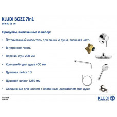 Душевая система Kludi Bozz 386300576