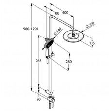 Душевая система Kludi Freshline 6709005-00