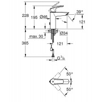 Смеситель для раковины Grohe Eurosmart (23323003)
