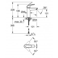 Смеситель для раковины Grohe Eurosmart (23324003)