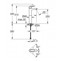 Смеситель для раковины Grohe BauEdge (23761001)