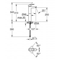 Смеситель для раковины Grohe BauLoop (23764000)