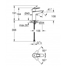 Смеситель для раковины Grohe BauLoop (23917001)