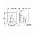 Смеситель для ванны Grohe Eurocube (24062000) скрытого монтажа
