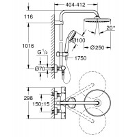 Душевая система Grohe Tempesta Cosmopolitan 250 (26670000)