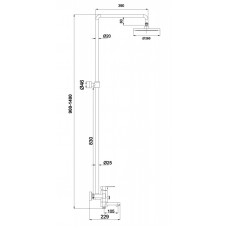 Душевая система Timo Beverly (SX-1060/03) черный