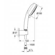 Душевой набор Grohe Tempesta New Cosmopolitan 100  (27588002)