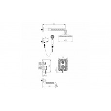 Душевая система Lemark Jasmine LM6622ORB Черная бронза