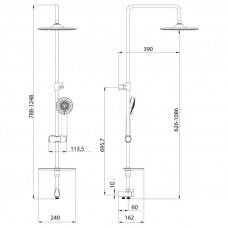 Душевая система Lemark LM8803C Хром