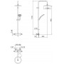 Душевая система с термостатом Nobili Tami TM85130/60CR
