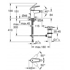 Смеситель для биде Grohe Eurosmart (32929003)