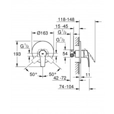 Смеситель для душа Grohe Eurosmart New (33556003) скрытого монтажа