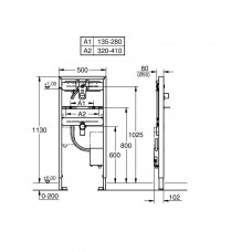 Инсталляция для раковины Grohe Rapid SL (38748001)