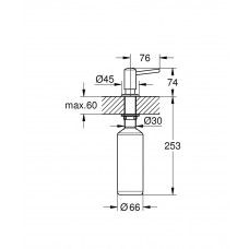 Дозатор для жидкого мыла Grohe Contemporary (40536000)