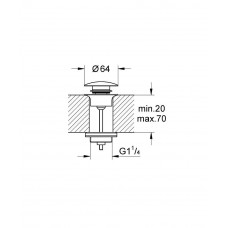 Донный клапан для раковины Grohe (65807GN0)