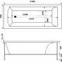 Акриловая ванна Jacob Delafon Ove (E6D302RU-00) (170x70 см)