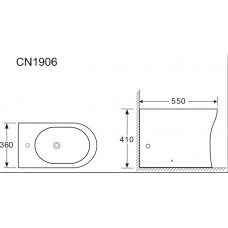 Биде напольное Ceramica Nova Star (CN1906)