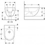 Биде подвесное Geberit Acanto (500.601.01.2)