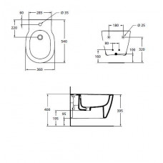 Биде подвесное Ideal Standard Connect (E799701)