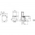 Чаша для напольного унитаза Ideal Standard Tesi AquaBlade (T008201)