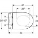 Чаша подвесного унитаза Geberit iCon Rimfree (500.784.01.1) с микролифтом