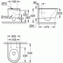 Чаша подвесного унитаза Grohe Essence (3957100H) безободковый