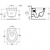 Чаша подвесного унитаза Ideal Standard Connect Space (E804601) укороченный
