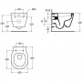 Чаша подвесного унитаза Ideal Standard Connect Space (E804601) укороченный