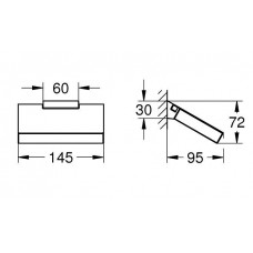 Держатель туалетной бумаги Grohe Selection Cube (40781000)