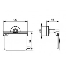 Держатель туалетной бумаги Ideal Standart Iom (A9127AA)