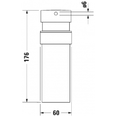 Дозатор для жидкого мыла Duravit Starck T (0099351000) (подвесной) хром