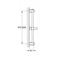 Душевая штанга Grohe Euphoria Cube (27892000) (600 мм)