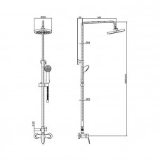 Душевая система Bravat Opal (F9125183CP-A1-RUS)