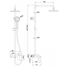 Душевая система Bravat Pure (F6335369CP-A-RUS)