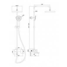 Душевая система Bravat Riffle (F6336370CP-A-RUS)