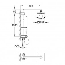 Душевая система Grohe Euphoria Cube (27696000)